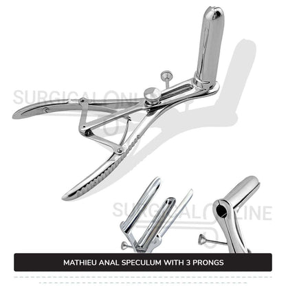 Mathieu Anal Rectal Speculum 3-Prong OB/GYN Instruments