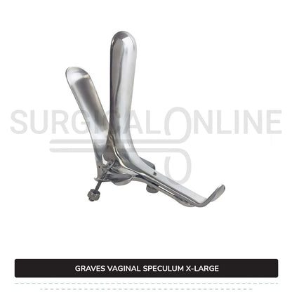 Set of 3 Pcs Grave Vaginal Speculum Small, Medium, & Large OB/Gyne Surgical
