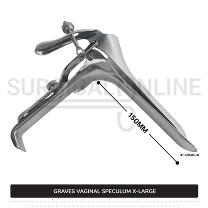 Graves Vaginal Speculum Extra Large 5.9" (15 cm) x 1.57" (4 cm)