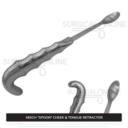 Misch "Spoon" Cheek & Tongue Retractor 8.5''