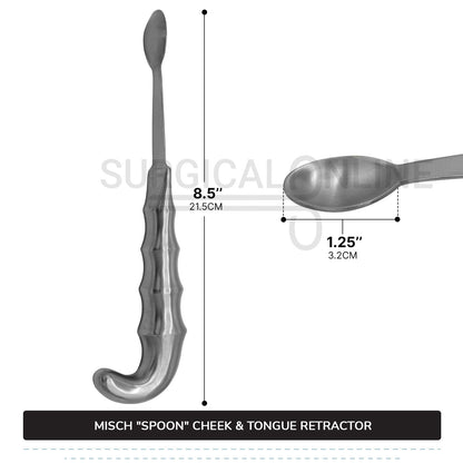 Misch "Spoon" Cheek & Tongue Retractor 8.5''