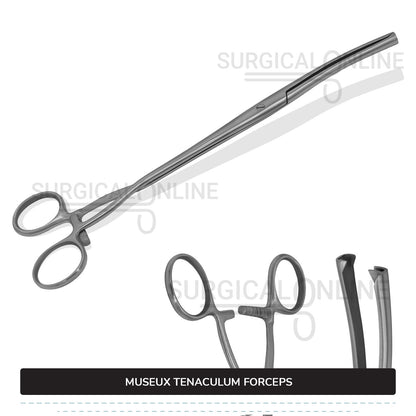 Museux Tenaculum Forceps 9.5''