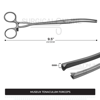 Museux Tenaculum Forceps 9.5''