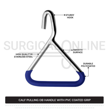 Ob Chain Handle For Calf Pulling Stainless Steel Cattle Birth Delivery Surgical Veterinary Instruments