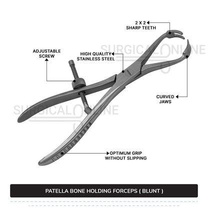 Patella Forceps ( Blunt ) 7.25"