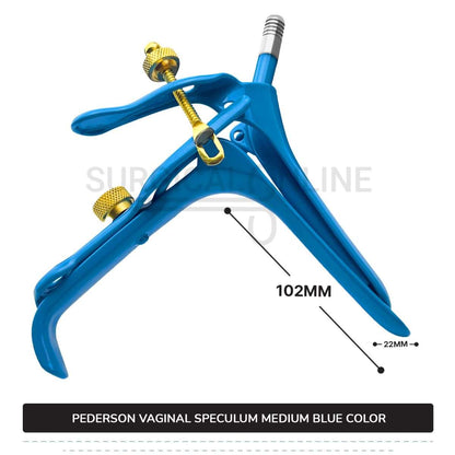 Lletz Coated Pederson Vaginal Speculum Medium, 7/8" (2.2 cm) X 4" (10.2 cm)
