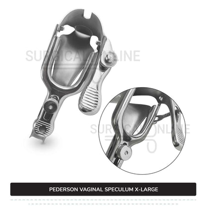 Set of 3 Pcs Pederson Vaginal Speculum Small, Medium, & Large OB/Gyne Surgical