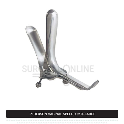 Set of 4 Pcs Pederson Vaginal Speculum Small, Medium, Large, & X-Large OB/Gyne Surgical