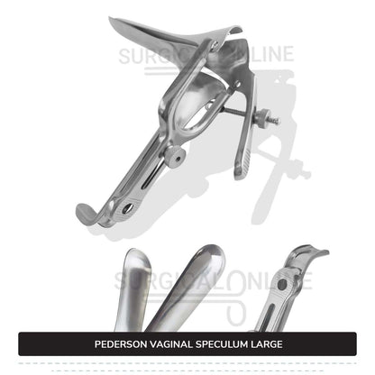 Pederson Vaginal Speculum Large, 1" (2.5 cm) X 4 3/4" X (12.1cm)