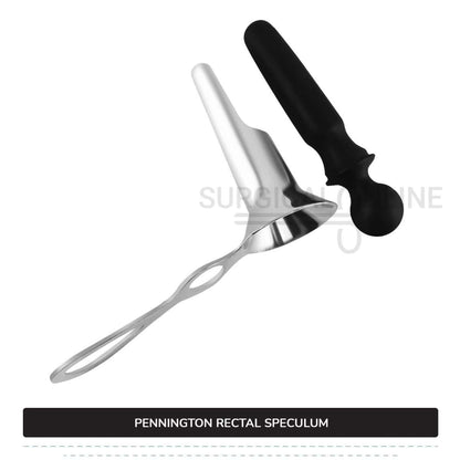 Pennington Rectal Speculum 3 3/8" (8.6 cm) Long x 1" (2.5 cm) O.D. With Boilable Obturator