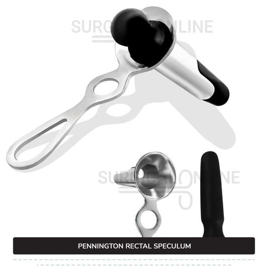 Pennington Rectal Speculum 3 3/8" (8.6 cm) Long x 1" (2.5 cm) O.D. With Boilable Obturator
