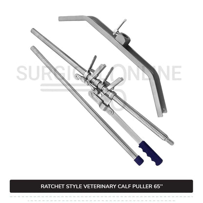 Ratchet Style Calf Puller 65″ Heavy Duty Calving Extractor Stainless Steel Surgical Veterinary Instruments
