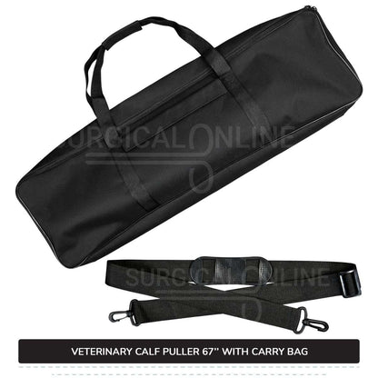 Ratchet Style Calf Puller 67″ With Bag Heavy Duty Calving Extractor Stainless Steel Surgical Veterinary Instruments