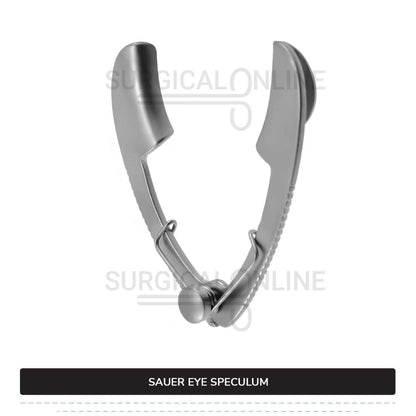 Sauer Eye Speculum Infant 1 1/4" (3.2cm) With Solid Blades 10mm x 3mm Ophthalmic Surgical Instruments