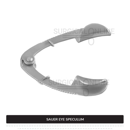 Sauer Eye Speculum Infant 1 1/4" (3.2cm) With Solid Blades 10mm x 3mm Ophthalmic Surgical Instruments