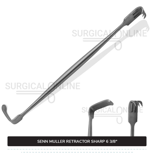 SENN Muller Retractor Sharp 6 3/8"