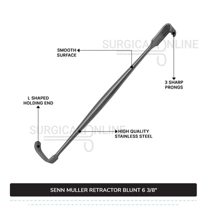 SENN Muller Retractor Blunt 6 3/8"