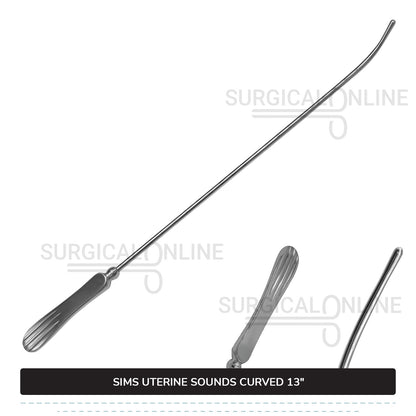 Sims Uterine Sounds Curved 13″