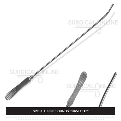 Sims Uterine Sounds Curved 13″