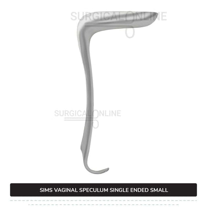 Sims Vaginal Speculum Small 1 1/16" (2.7 cm) x 2 1/2" (6.4 cm) Single-Ended OB/GYN Instruments