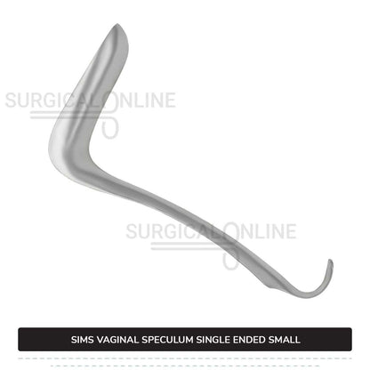 Sims Vaginal Speculum Small 1 1/16" (2.7 cm) x 2 1/2" (6.4 cm) Single-Ended OB/GYN Instruments