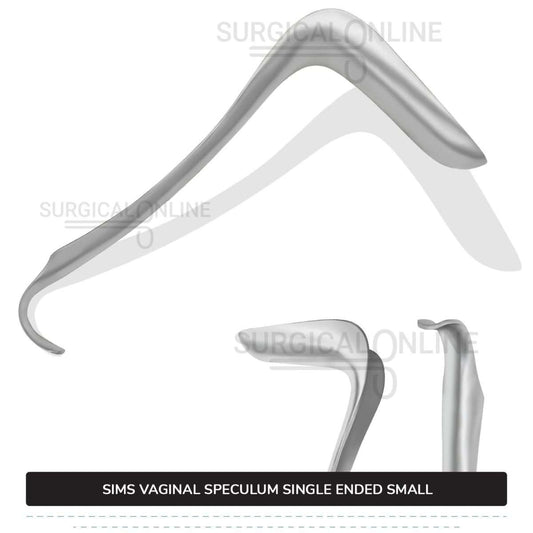 Sims Vaginal Speculum Small 1 1/16" (2.7 cm) x 2 1/2" (6.4 cm) Single-Ended OB/GYN Instruments
