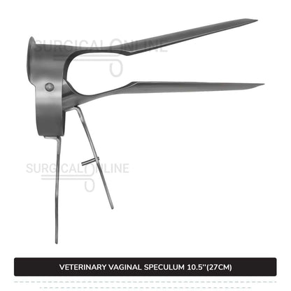 Veterinary Vaginal Speculum 10.5" (27cm) Two Blades with 6.7" (17cm) Long Handle Ranch Farm Equine Instruments
