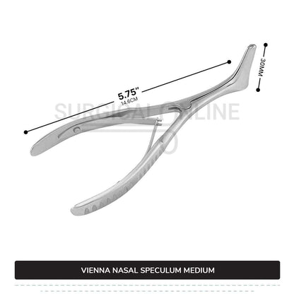 Vienna Nasal Speculum Medium (Child), 5.75" (14.6 cm) Diagnostic ENT Surgical